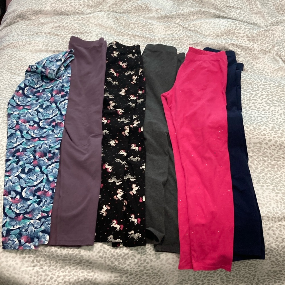 Bundle Girls Colorful Leggings Set